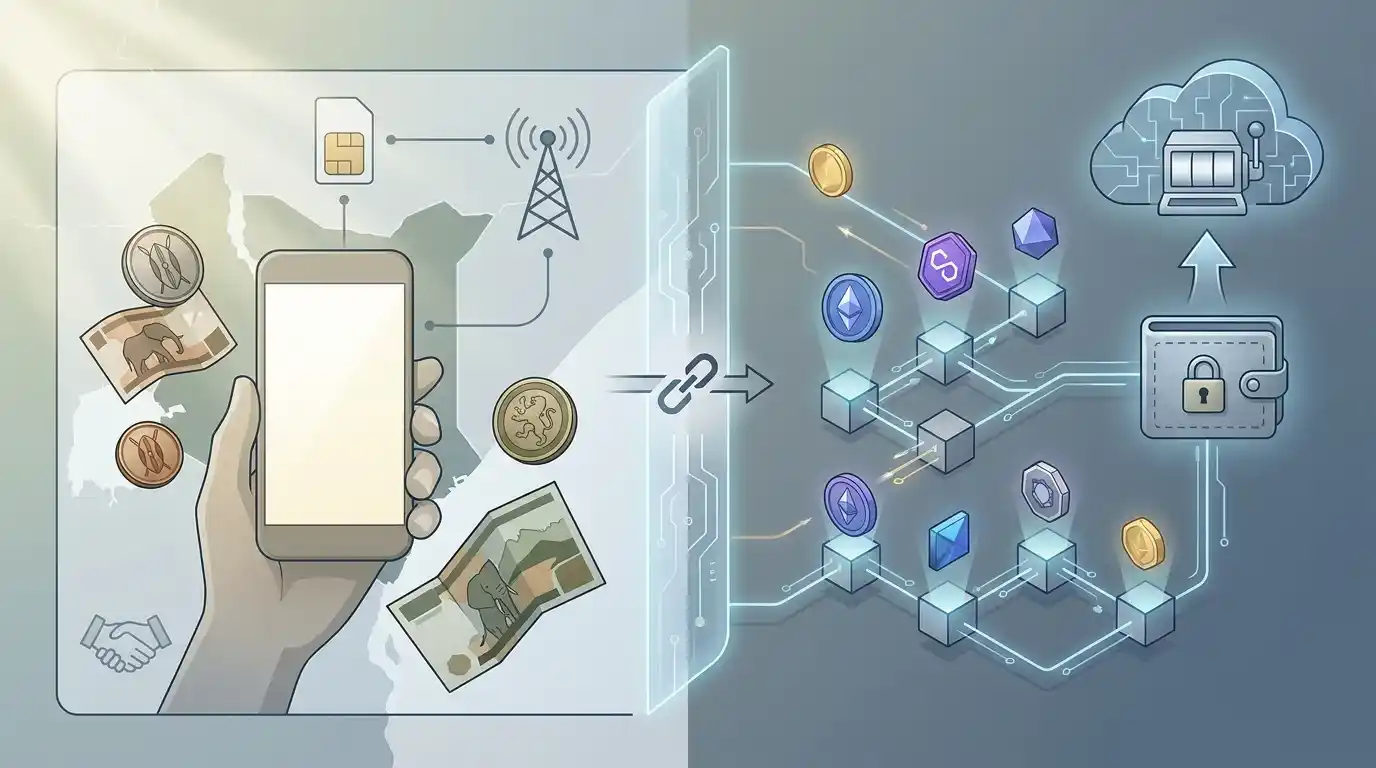 Illustration of Kenya payment context leading to crypto networks supported by CHEXX