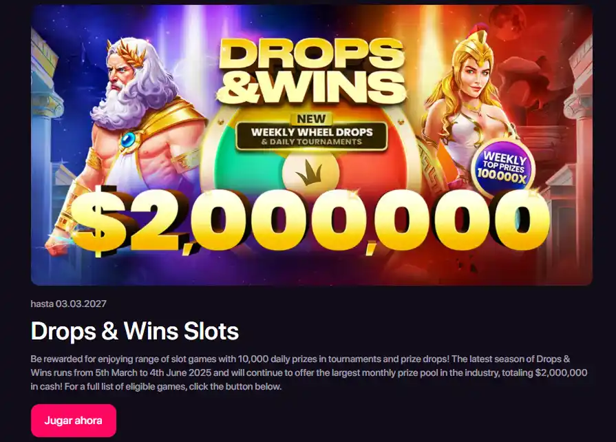 CHEXX promotions interface with bonus cards