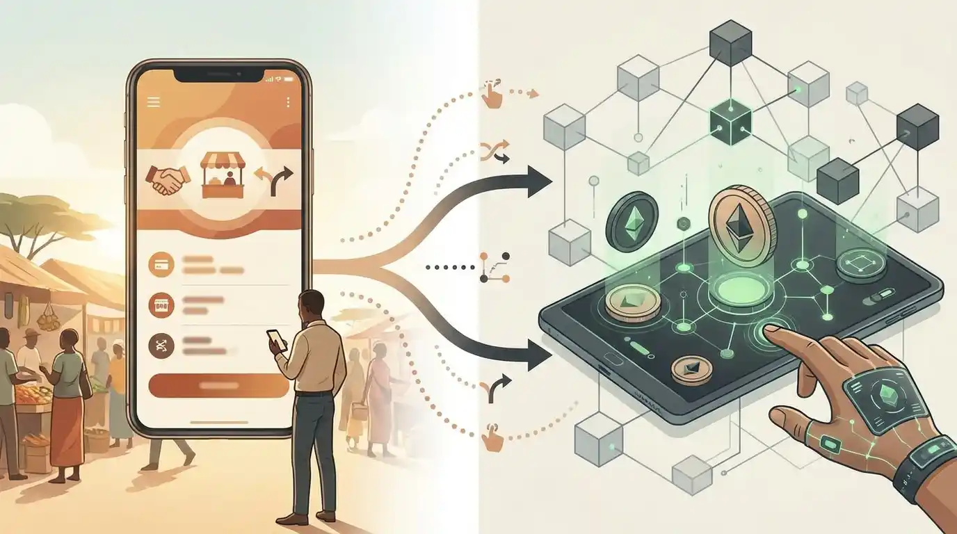 Conceptual comparison of mobile-money expectations in Kenya and a crypto-only casino cashier